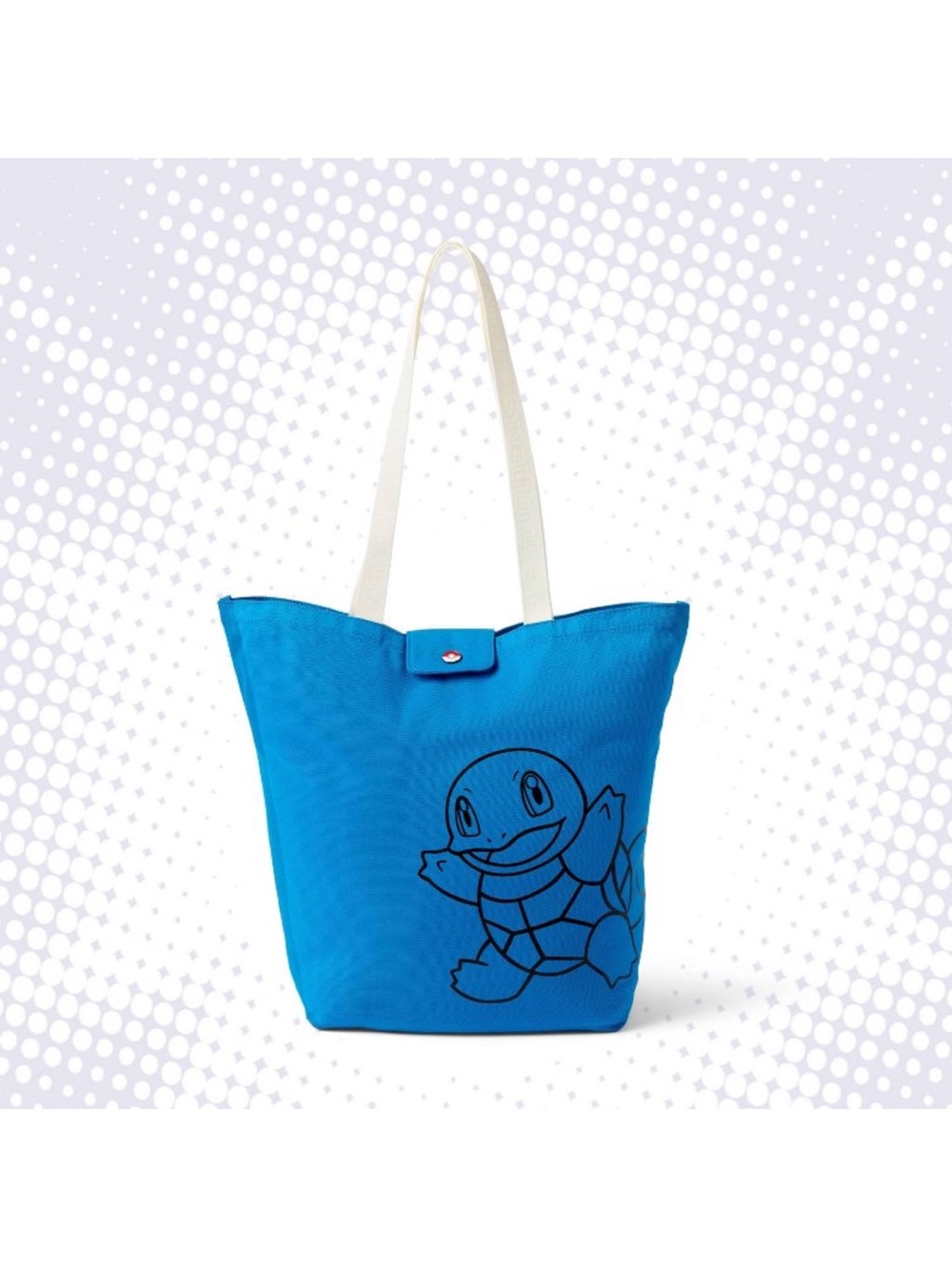 Blue Squirtle Tote Bag with Cream Straps Target Collab
